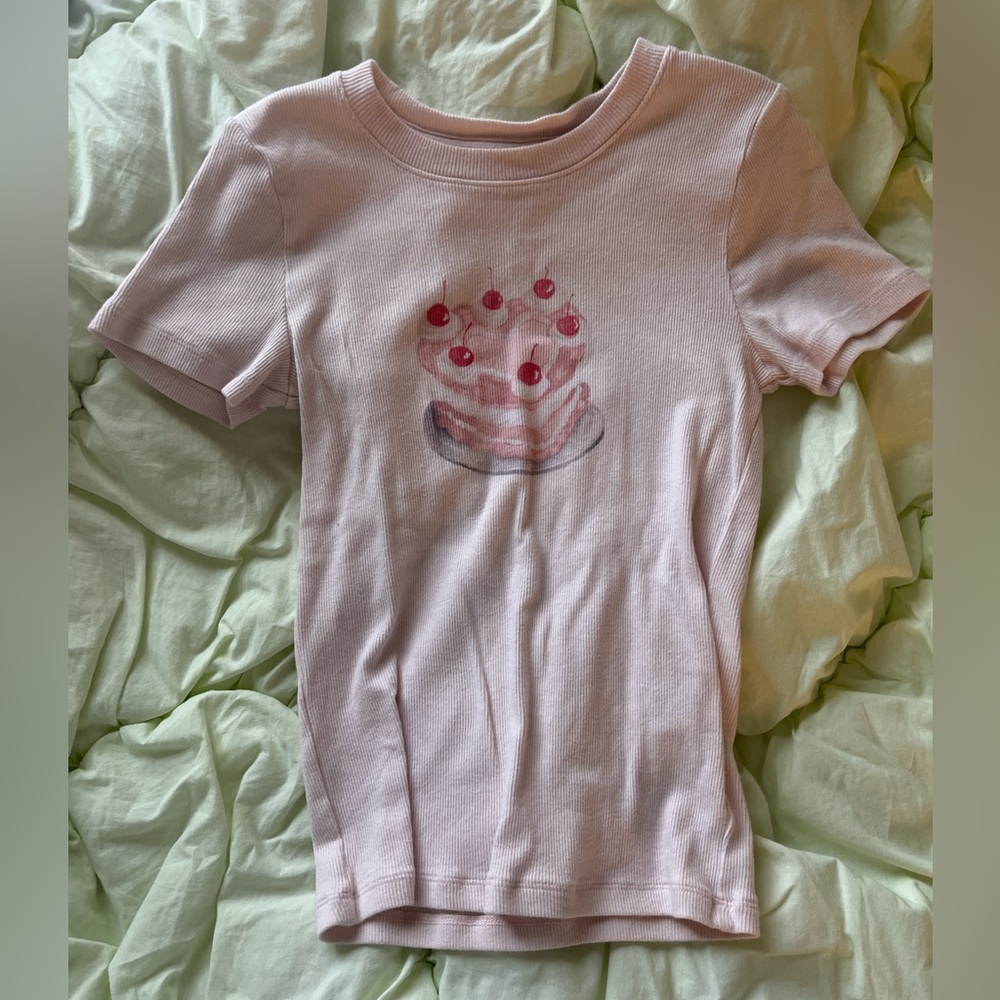 Hollister Light Pink Cake Tee